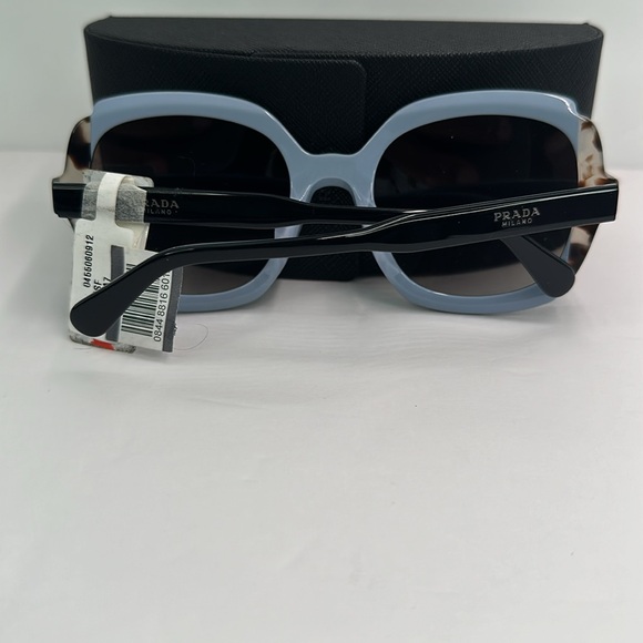 New Authentic Prada PR 16US HERITAGE KHR0A7 Black Azure / Spotted Brown - Picture 9 of 15